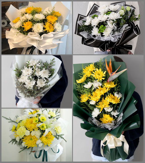 广东汕头市澄海区莲华镇雅道村白事花束代送